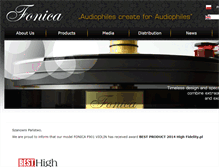 Tablet Screenshot of fonicamusic.com